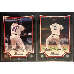 2009-10 Bowman Carlos Delgado Card #136, And Hanley
