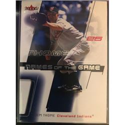 2002 Fleer Genuine Names Of The Game Jim Thome