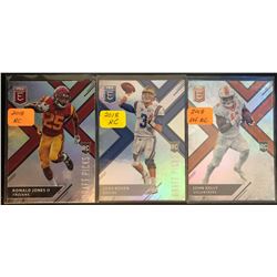 2018 Panini Elite Draft Picks Rookies X 3 John Kelly #137,