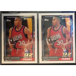 1992-93 Topps Rookies X 2 Clarence Weatherspoon #294