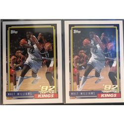1992-93 Topps Rookies X 2 Walt Williams Card #302