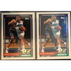 1992-93 Topps Rookies X 2 Alonzo Mourning Card #393