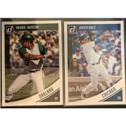 018 Panini Donruss Reggie Jackson #108, And Javier Baez