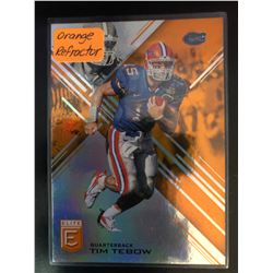 2017 Panini Elite Orange Refractor Tim Tebow Card #93