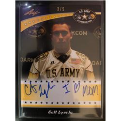 2011 Leaf U,S, Army All-American Bowl Auto Colt Lyerla