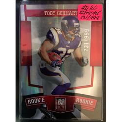 2010 Donruss Elite Toby Gerhart Rookie Serial #231/999