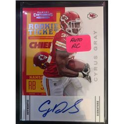 2012 Panini Contenders Autograph Cyrus Gray #121 RC