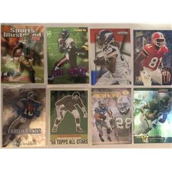 8 Football Inserts Keyshawn Johnson, Chuck Bednarik,