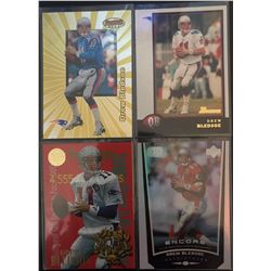 Drew Bledsoe 4 Card Lot Upper Deck Encore, Fleer, And