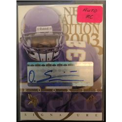 2003 SP Signature Edition Blue Ink Rookie Aonterrio Smith