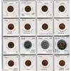 Image 1 : LOT OF 15 COINS (PENNIES 2 X 1932, 2 X 1933, 1936, 1963, 1964, 3 X 1965, 2 X 1966) *25 CENT PIECES 1