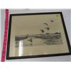 Image 2 : PRINT (DUCKS LANDING IN WATER-SIGNED) *FRAMED*