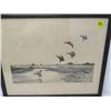 Image 3 : PRINT (DUCKS LANDING IN WATER-SIGNED) *FRAMED*
