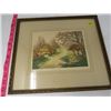 Image 2 : PRINT (COUNTRY SCENE-SIGNED) *FRAMED*