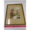 Image 1 : PRINT (FOREST SCENE-SIGNED) *FRAMED*