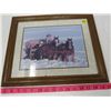 Image 1 : PRINT (HORSE SNOW) *FRAMED*