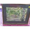 Image 1 : PAINTING (GAZEBO SCENE-WATER COLOR) *FRAMED*