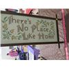 Image 2 : STITCH PICTURE (THERE'S NO PLACE LIKE HOME) *FRAMED*