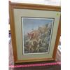 Image 1 : MOUNTAIN SHEEP PRINT (SIGNED) *NUMBERED 1875/3000* (FRAMED)