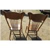 Image 4 : LOT OF 2 WOOD CHAIRS ( VINTAGE)