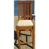 Image 1 : TALL WOOD CHAIR (CLOTH SEAT)