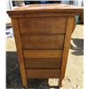 Image 3 : WOOD CABINET ( 3 DRAWERS, 1 CUPBOARD) *MAPLE*