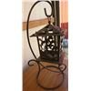 Image 1 : WROUGHT IRON CANDLE HOLDER (19" HIGH)