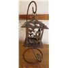 Image 2 : WROUGHT IRON CANDLE HOLDER (19" HIGH)