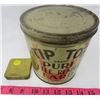Image 1 : LOT OF 2 TINS (PURE LARD)