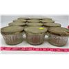 Image 2 : LOT OF 12 JELLY GLASS JARS (WITH LIDS)