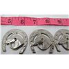 Image 4 : LOT OF HORSE ITEMS (HORSE SHOE TOKENS, PIN, ETC)