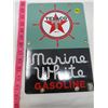 Image 2 : TEXACO SIGN (VINTAGE) *MARINE WHITE GASOLINE*
