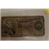 Image 1 : TWENTY FIVE CENT PAPER CURRENCY (USA) *1863* (SHINPLASTER)