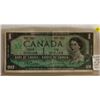 Image 1 : ONE DOLLAR BILL (CANADA, 1867-1967) *NO SER. NUMBER* (LIKE NEW)