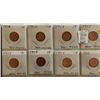 Image 1 : LOT OF 8 PENNIES (CANADA) *1958* (RED MS66)