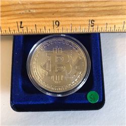 ONE OUNCE PURE SILVER BITCOIN (2010, .999) *COMMEMORATIVE ROUND-RARE*