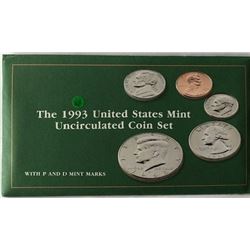 LOT OF TWO -1993 UNC US COIN SET (EACH SET HAS TWO COMPLETE SETS OF DENVER &  PHI. MINTS WITH PAPERS