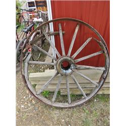 WAGON WHEEL (YARD ART)