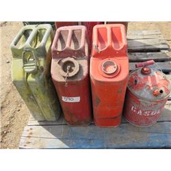 LOT OF 4 GAS CANS