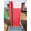 Image 5 : COCA-COLA COOLER (VINTAGE) *MODEL 55* (HAS COIN MECHANISM) *SHELVING*
