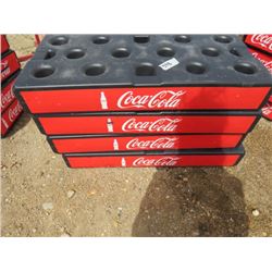 LOT OF 4 COCA-COLA SUPPORT BLOCKS (GREAT ADVERTISING) *USED FOR COOLER SUPPORT OR PROMOTIONS*