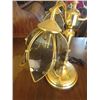 Image 2 : LAMP AND GLASS SHADE (ANTIQUE)
