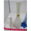 Image 2 : LOT OF 6 VASES AND 1 CANDLE HOLDER
