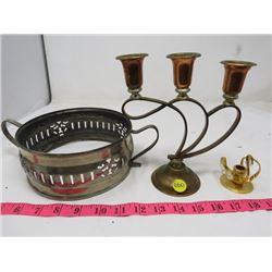 LOT OF ASSORTED BRASS