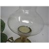 Image 5 : LOT INCLUDING A CANDLE LAMP AND OIL LAMP