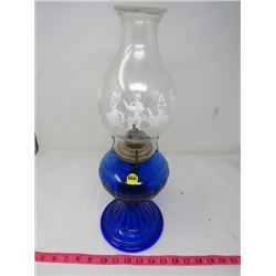 OIL LAMP (BLUE) *INTRICATE DETAIL*