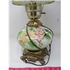 Image 3 : LAMP WITH PAINTED FLOWER (LOTS OF DETAIL)