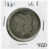 Image 1 : ONE DOLLAR COIN (1881) *US*
