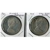 Image 2 : LOT OF 2 ONE DOLLAR COINS (1965) *CANADA* (POINTED 5 AND SMALL BEADS)
