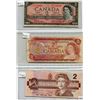 Image 1 : LOT OF 3 TWO DOLLAR BILLS (1954, 1974, 1986) *CANADA*